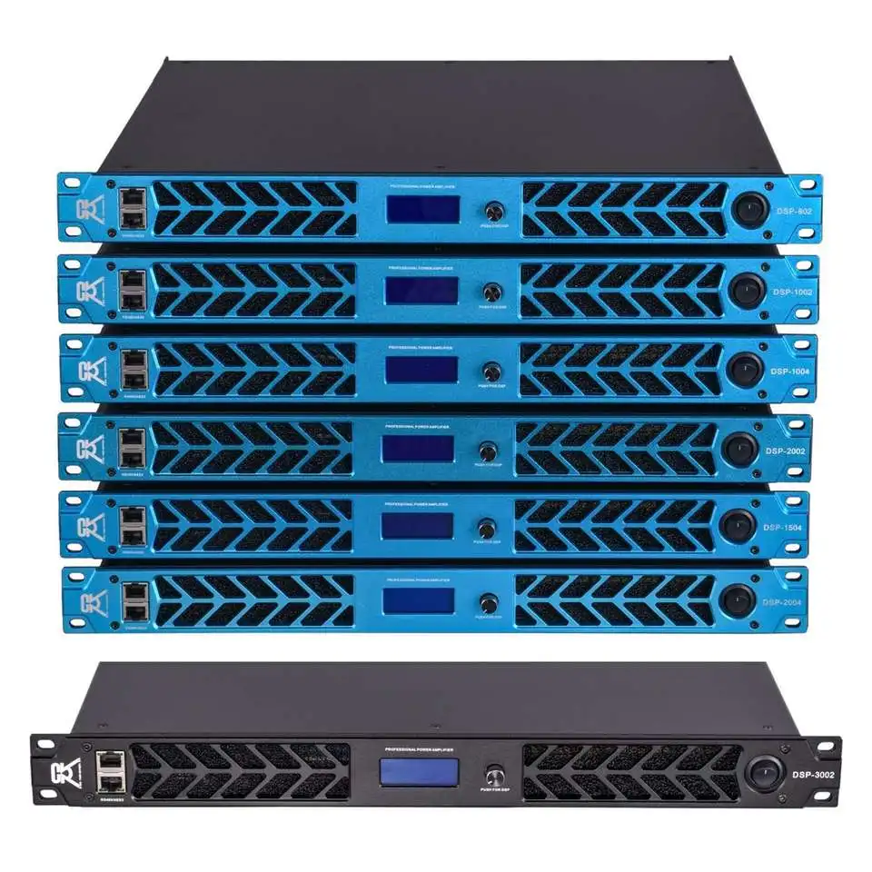 CVR DSP-2004 , DSP power amplifier Class D,one space,90-260voltage,2ohm stable.