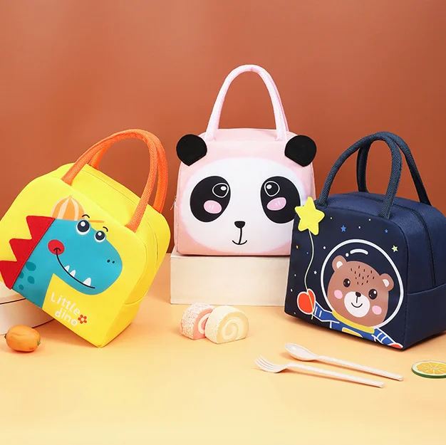 RU Portable Insulated Thermal Picnic Food Lunch Bag Box Cartoon Tote Food Fresh Cooler Bags Pouch For Women Girl Kids Children
