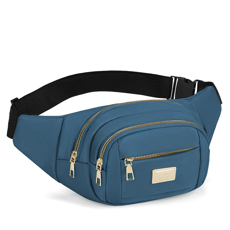 Wholesale Trendy Unisex Oxford Cloth Large Capacity Sports Waist Bags Multi-functional Mobile Phone Fanny pack