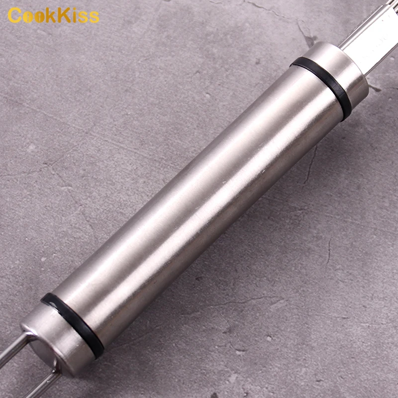 Заводская цена одиночный вращающийся венчик кухонные инструменты ручной миксер портативный набор венчиков металлический для яиц из нержавеющей стали