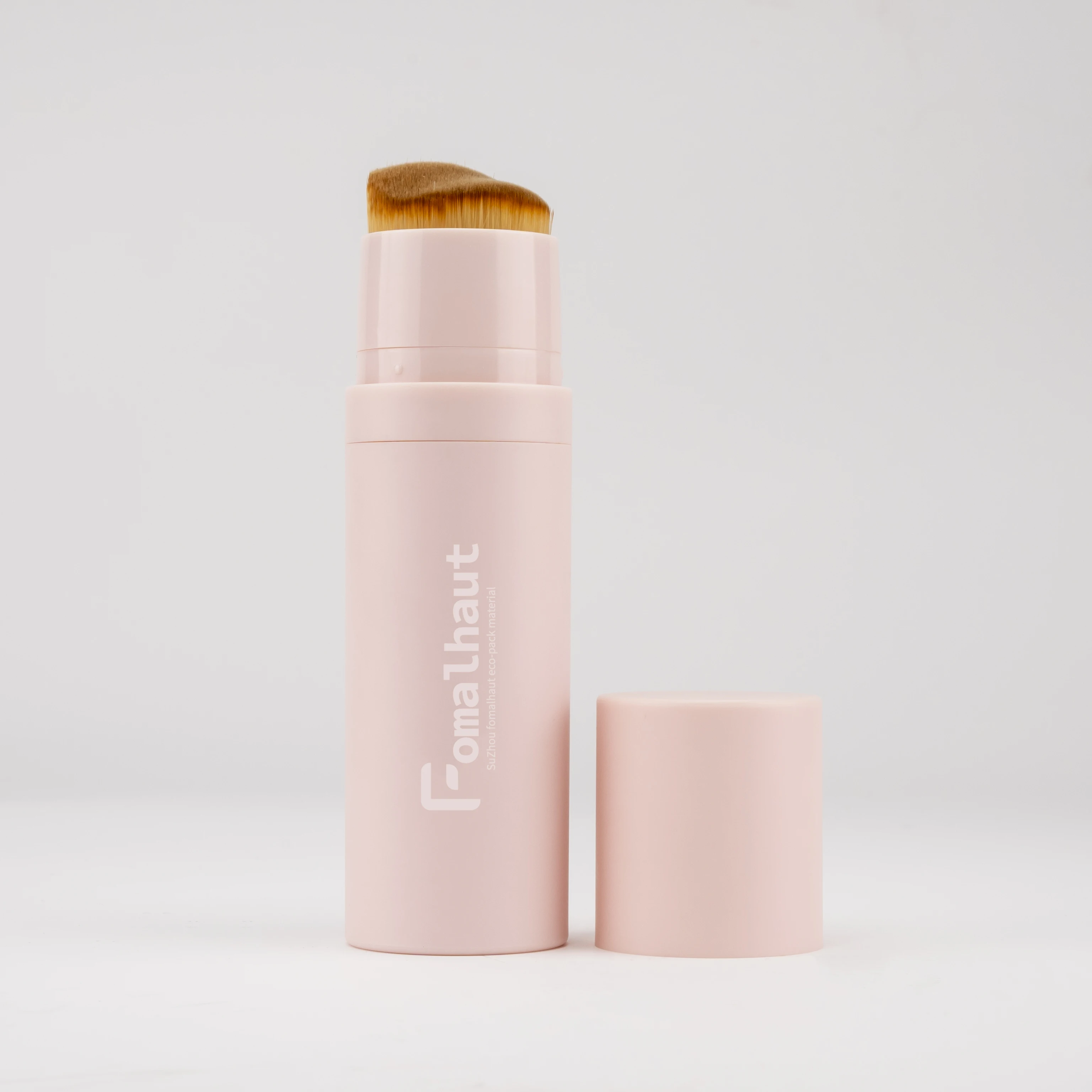 Custom Private Label Full Coverage Foundation Stick Waterproof Vegan Makeup 2 In 1 Foundation Stick With Brush