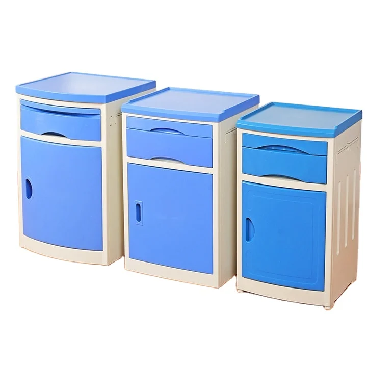 Wholesale Beauty Center Use ABS Hospital Storage Cabinet Hospital Furniture Medical Hospital Bed Side Cabinet