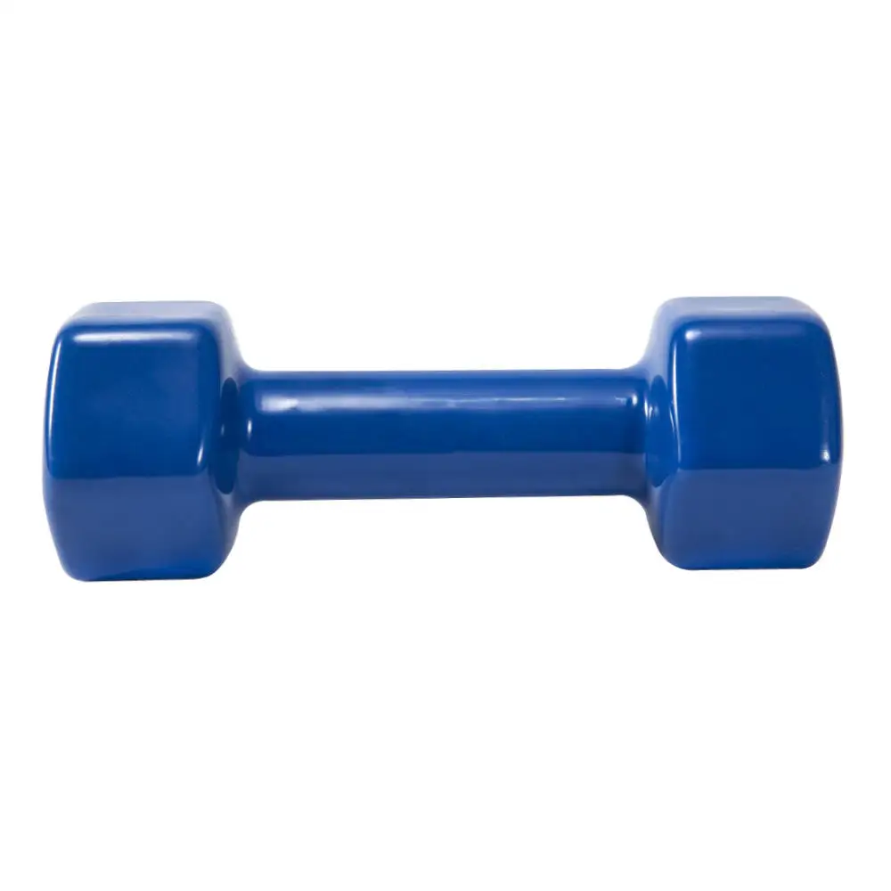 Custom LOGO Exercise Workout Dumbbells for Fitness Anti-slip Anti-roll Sport Products Cast Iron Vinyl Hex Dumbbells