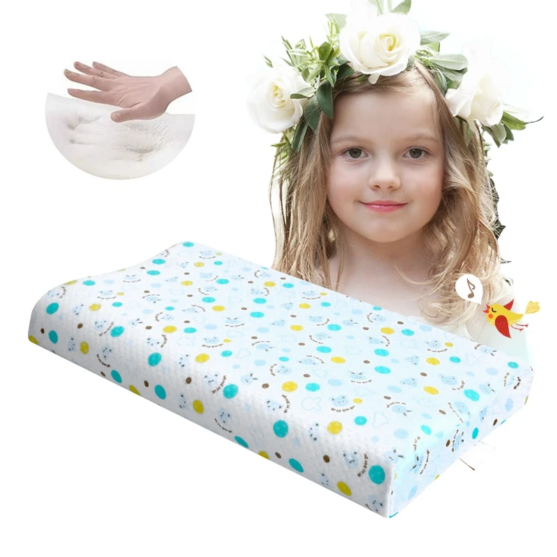 Baby Pillow Infant Newborn Sleep Support Memory Foam Pillow Printed Cushion Child Pillow