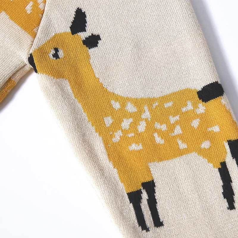 
Kids pattern Sweater Cardigan Winter Knit Girls Children Baby Bag Gift Custom Pullover 