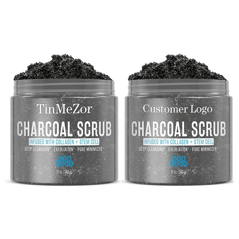 High quality custom logo brightening and glow kojic acid brown sugar body scrub oem shea skin peeling organic dead sea salt body