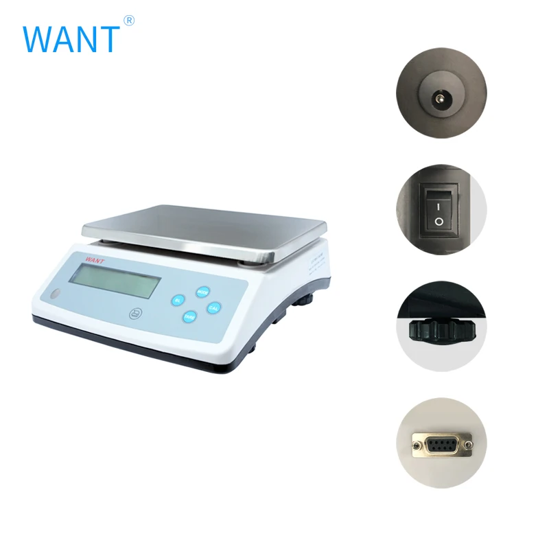 10kg 15kg 20kg 30kg 0.1g 1g Electronic Digital Weighing Scale With RS232