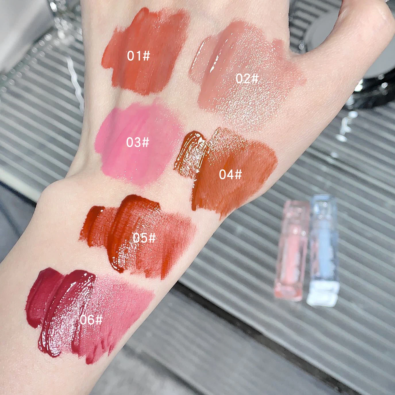 OEM Watery long-lasting moisturizing lip gloss Waterproof Stick Lip Balm Jelly liquid Lipstick Private Label Liquid Lipstick