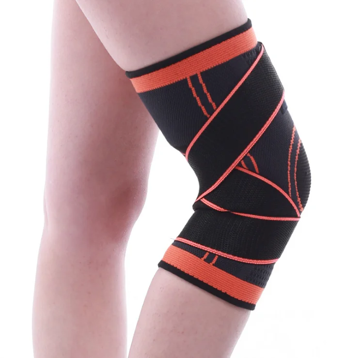 Hot selling paddy spandex sports knee joint support knitted leg sleeves knee protector