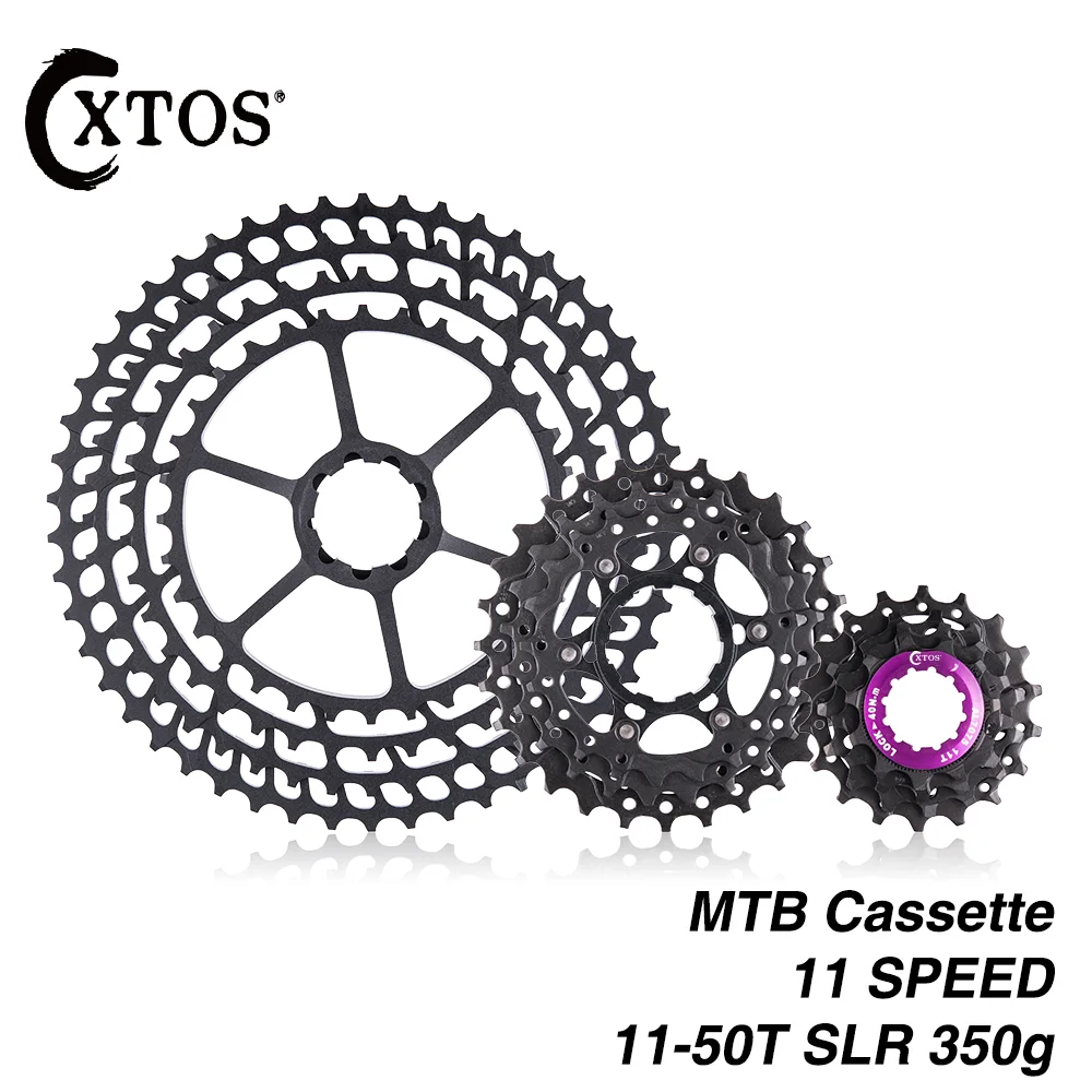 Хит продаж Ультралегкая кассета XTOS MTB 11 скоростей 11-50T SLR звездочка свободное колесо для горного велосипеда
