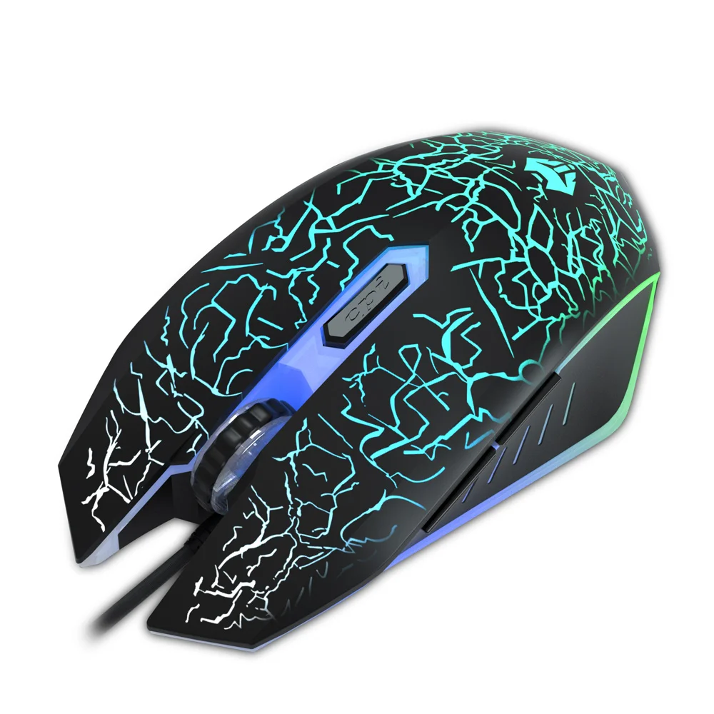 Проводная игровая мышь с RGB-подсветкой эргономичная программируемая для геймеров Windows ПК
