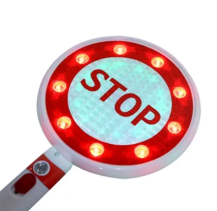 Rechargeable reflective traffic signal road signs led stop and go light