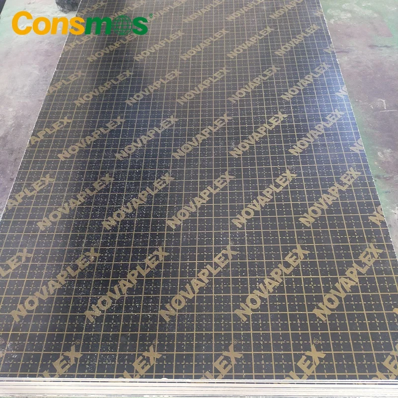 Consmos 13-Layer Phenolic Eucalyptus Poplar Combi Core Shuttering Plywood Film Faced Plywood Board Price