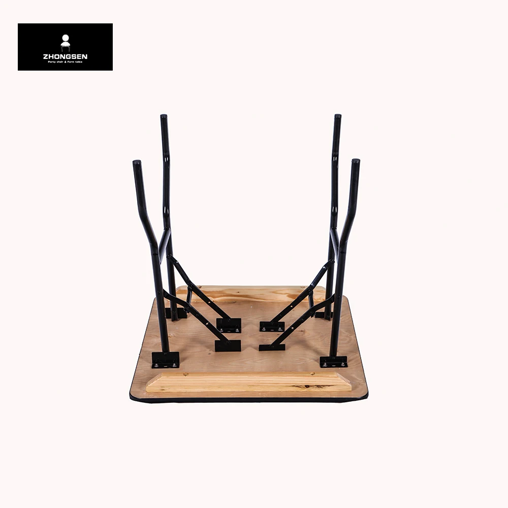 Wholesale Luxury Furniture Hotel Banquet Tables for Wedding Event Party Wooden Square Folding Table