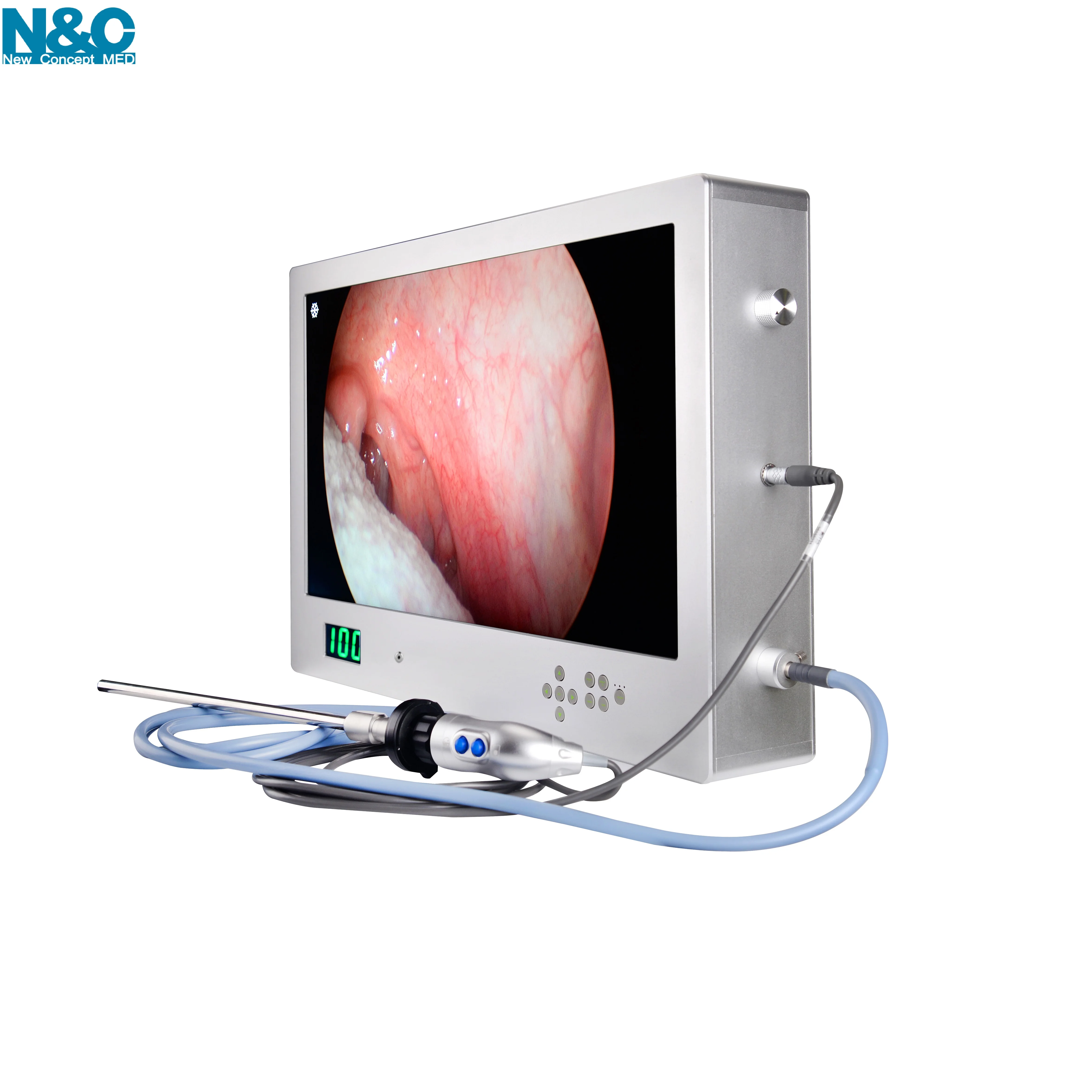 24 inch Full HD 1080P Medical Endoscopic Camera System Integrated with LED Cold Light Source & Monitor