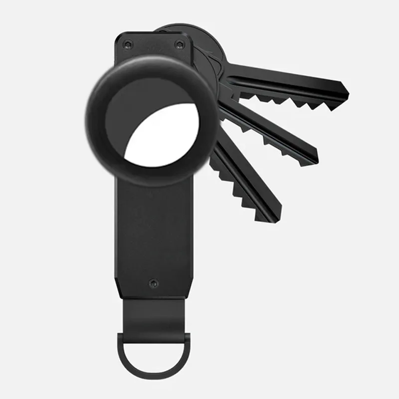 Smart Slim Minimalist Metal Key Organizer Holder With Tracker Pocket Keeps Your Keys Become Silent And Avoid Scratches