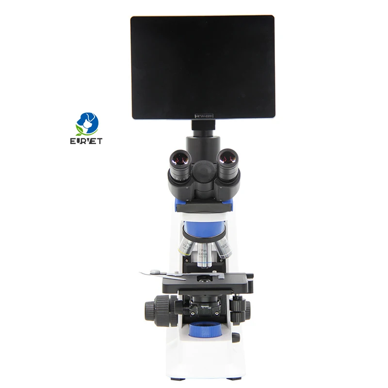 EURVET Good Price Biological Trinocular Optical Microscopio Trioculare Laboratory Triocular Biological Microscope With Camera
