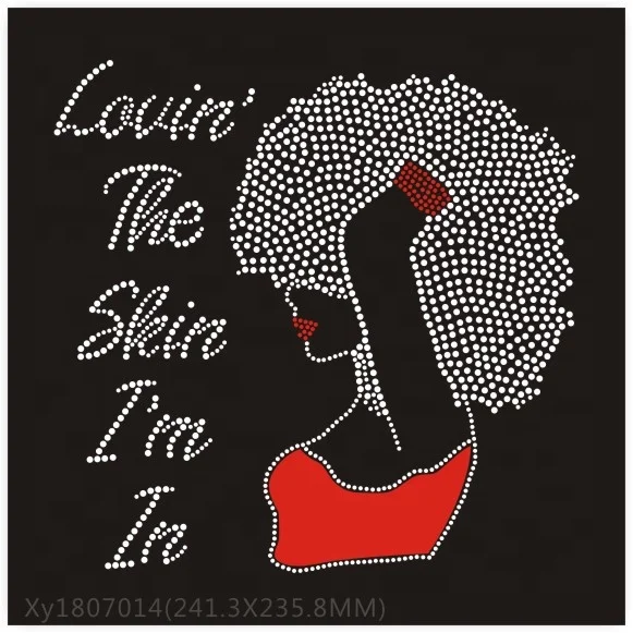 Fashion Girl Rhinestone  Jewels Crystal heat transfer for tshirt