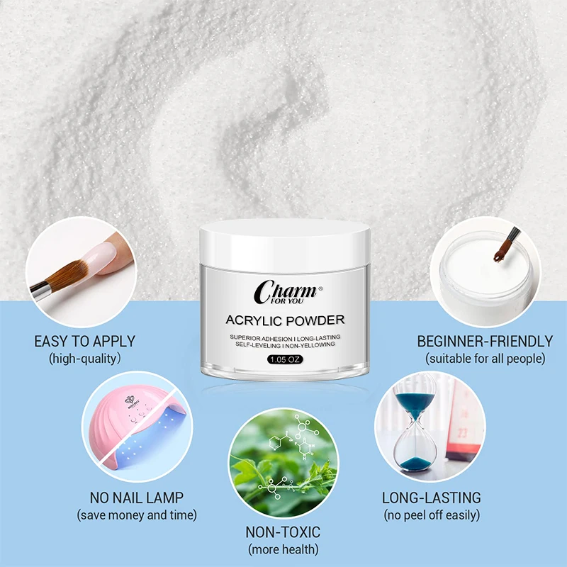 14 Colors 30G Finer Nail Art Dipping Acrylic Powder Wholesale Color Nail Acrylic Powder