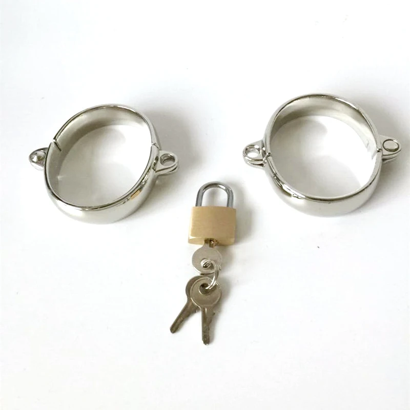 Female metal handcuffs sexy handcuffs with copper lock  adult games for couples sex toys for men and women