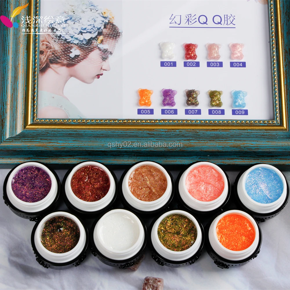 Nail Painting QQ Gel 4d 5d Sculpting Soft Carving 3d Carve Polish UV Gel