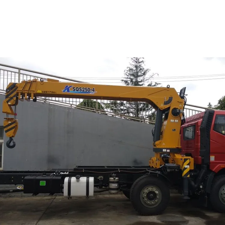 Factory Price 26Ton Telescoping Boom Loading Truck Mounted Crane 25Ton GSQS250-4