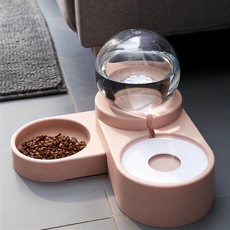 
Cats And Dog Water Bowl Pet Supplies Automatic Continuous Water Double Bowl General Purpose 