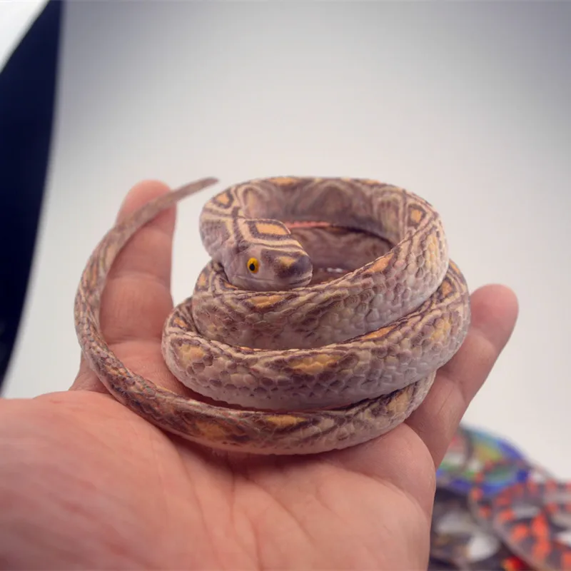 Novelty and quirky rubber toy snake wholesale, high-quality TPR material, magic soft snake play