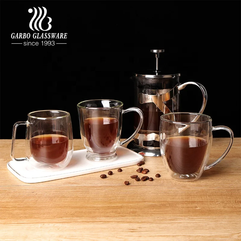 Чашка для эспрессо с двойными стенками java5 чашка стеклянная кружка кофе чашки чая прозрачная боросиликатная латте