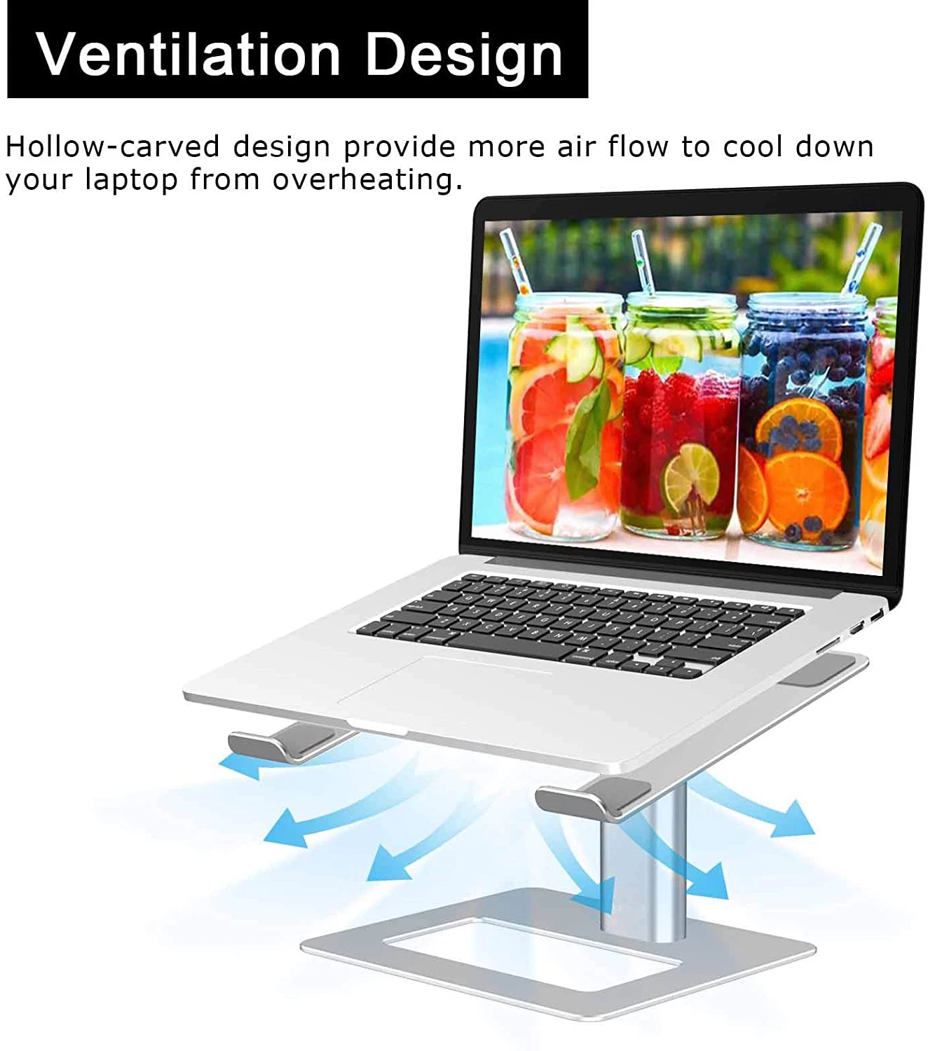 Hot Sale portable adjustable aluminum laptop stand foldable laptop desk holder riser metal notebook table support