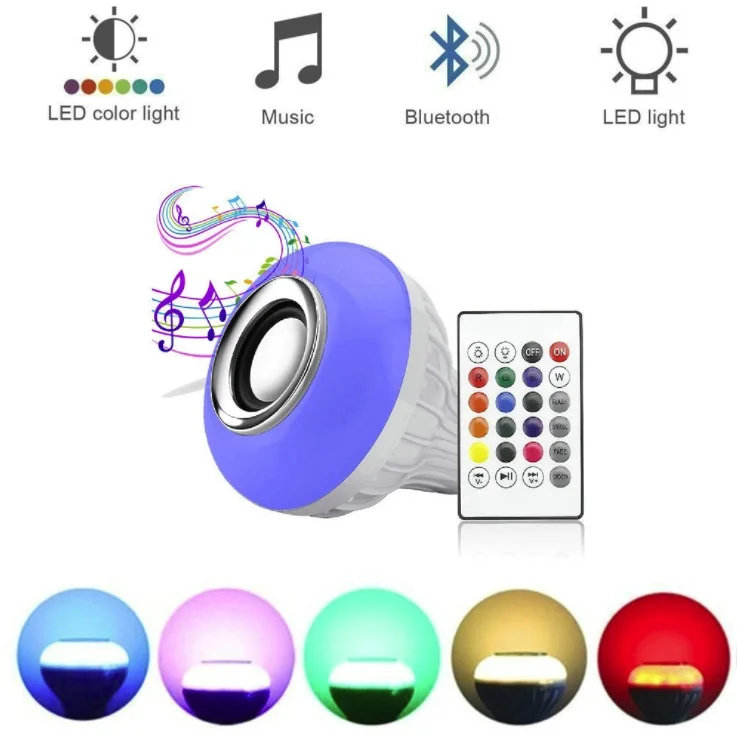 LED Music Bulb E27 LED Light RGB with Remote Control
