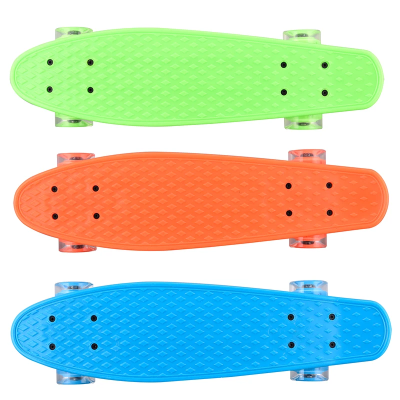 22 inch Colorful Classic Cruiser Complete Skateboard Teenager Cool Street Style Skateboard