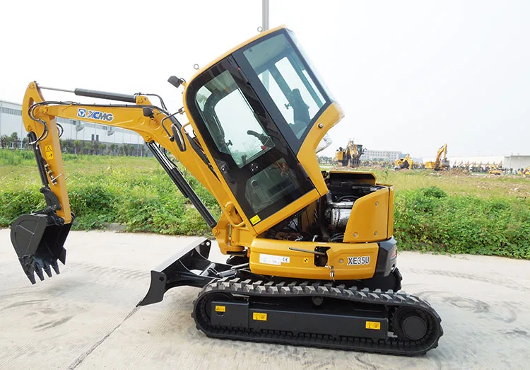 XCMG 3.5 ton hydraulic crawler escavator XE35U / XE35E mini escavator excavator machine for farm use