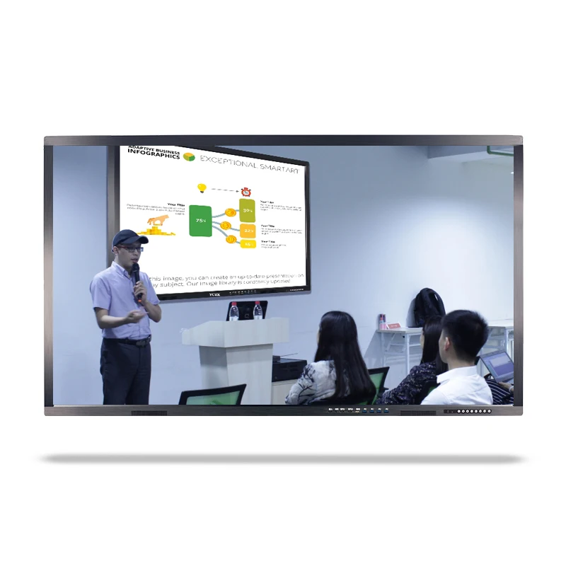 85 inch School Classroom Teaching Smartboards Electronic Touchscreen Smart Board Interactive Flat Panel Display