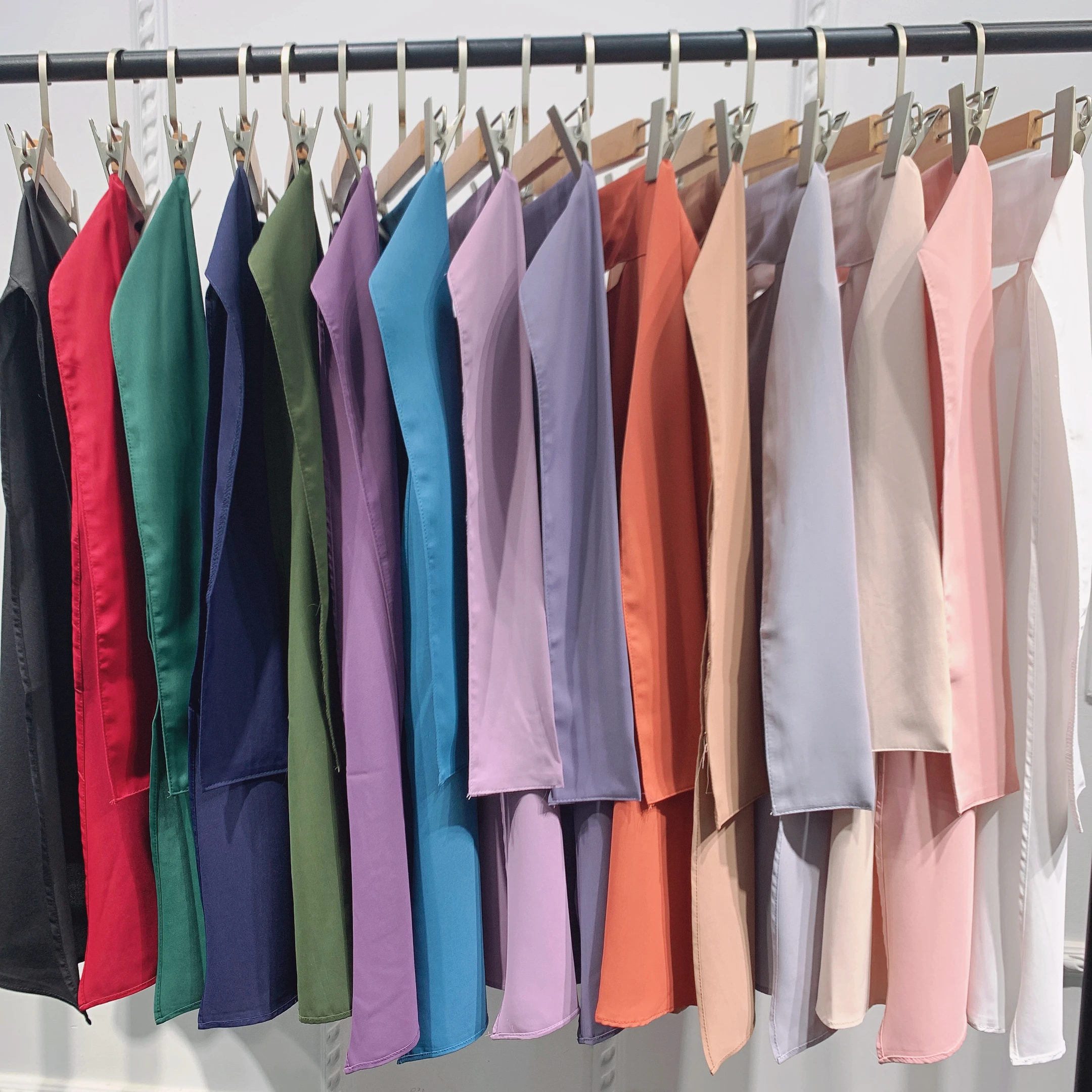 RTS 2022 Niqab Face Cover Burqa in islam Long Jilbab Hijab Traditional Muslim Clothing Khimar 15 Colors for Muslim Women