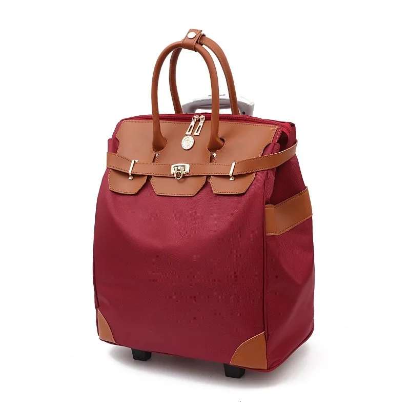 Pu Oxford Backpacks Trolly Clothing Bag Suitcases And Bags Cabin Luggage Trolley Case Luggage, Bags & Cases