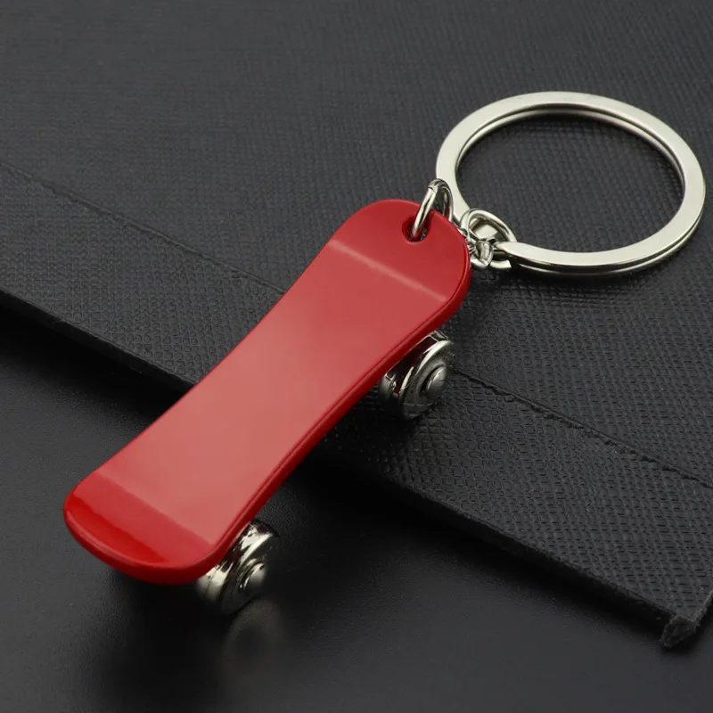 Simulation Scooter Car Key Ring Ready to Ship Cute Mini Skateboard Keychain For Promotion and Skate Lovers Souvenir Gifts