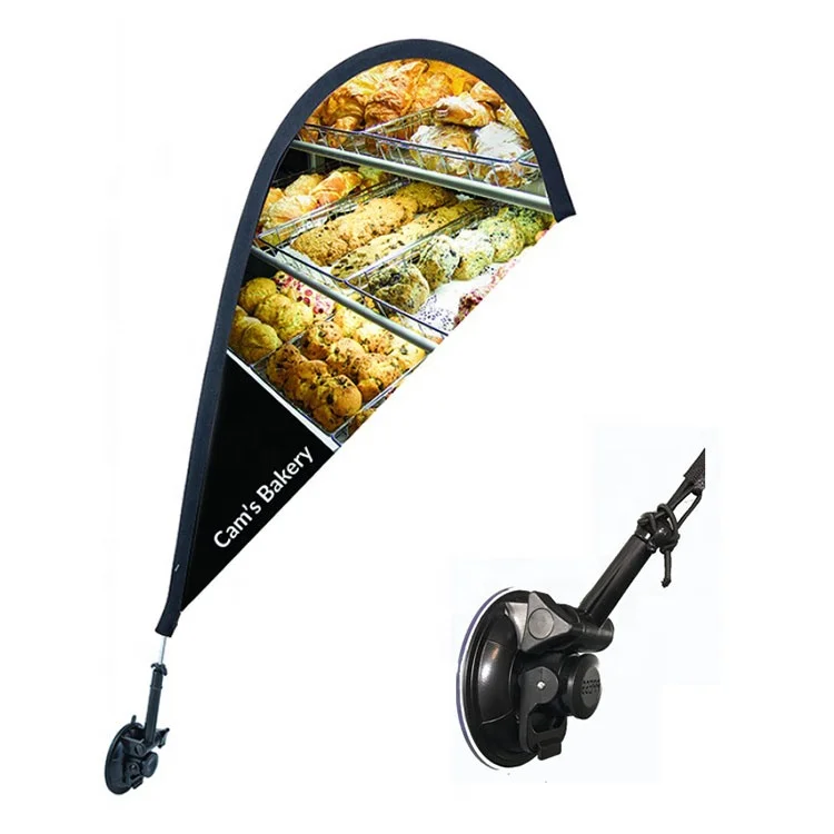 Двусторонний декоративный пляжный флаг с перьями и металлическим кронштейном