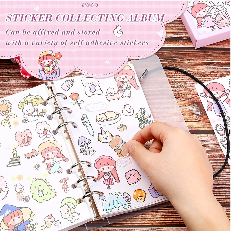 Custom Reusable Children Silicone Release Paper Collecting Happy Planner Blank Reusable Sticker Album for kids