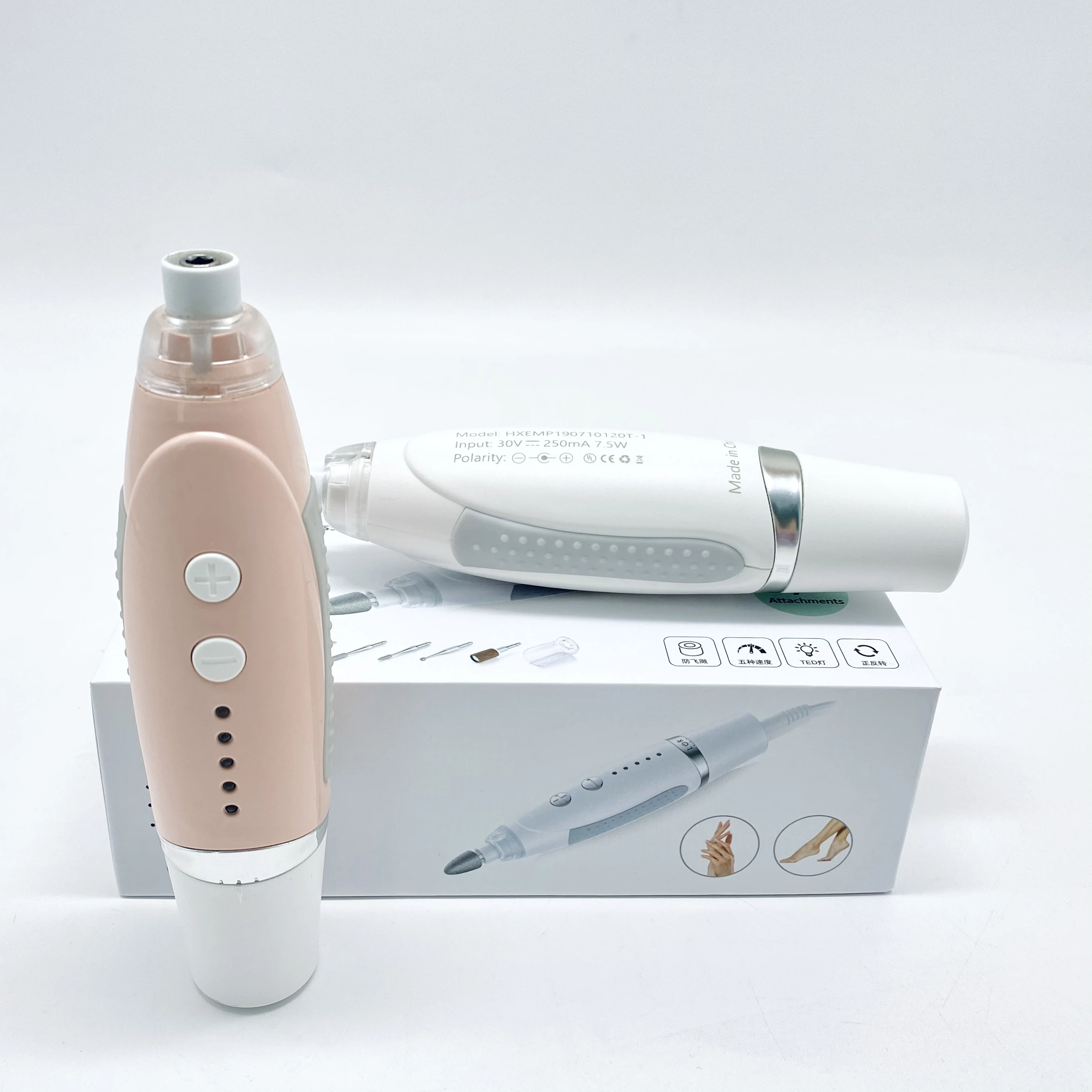 Оптовая продажа из Китая, простой в использовании Высококачественный Профессиональный аппарат для маникюра, портативный аппарат для маникюра с дополнительной вилкой, 35000 об/мин