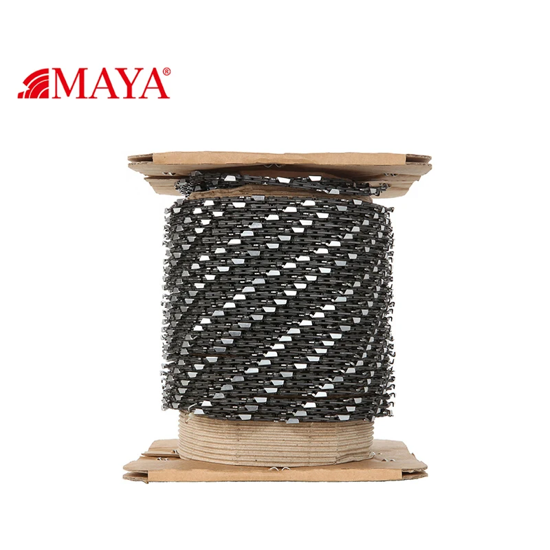  Цепочка 100 футов MAYA C2S 3/8 .058 Карбидное долото 73LP цепь направляющей цепи пилы 1 Катушка = 1640 приводная звеньевая сталь или синий шт./картонная