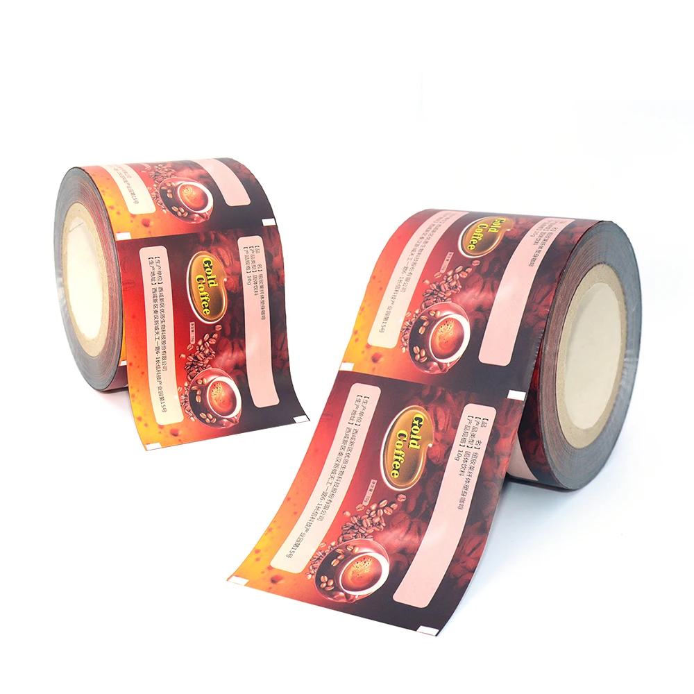 High Quality PE PET Laminated Film Customized Plastic Film Waterproof Aluminum Foil Mylar Roll Film for Packing Coffee