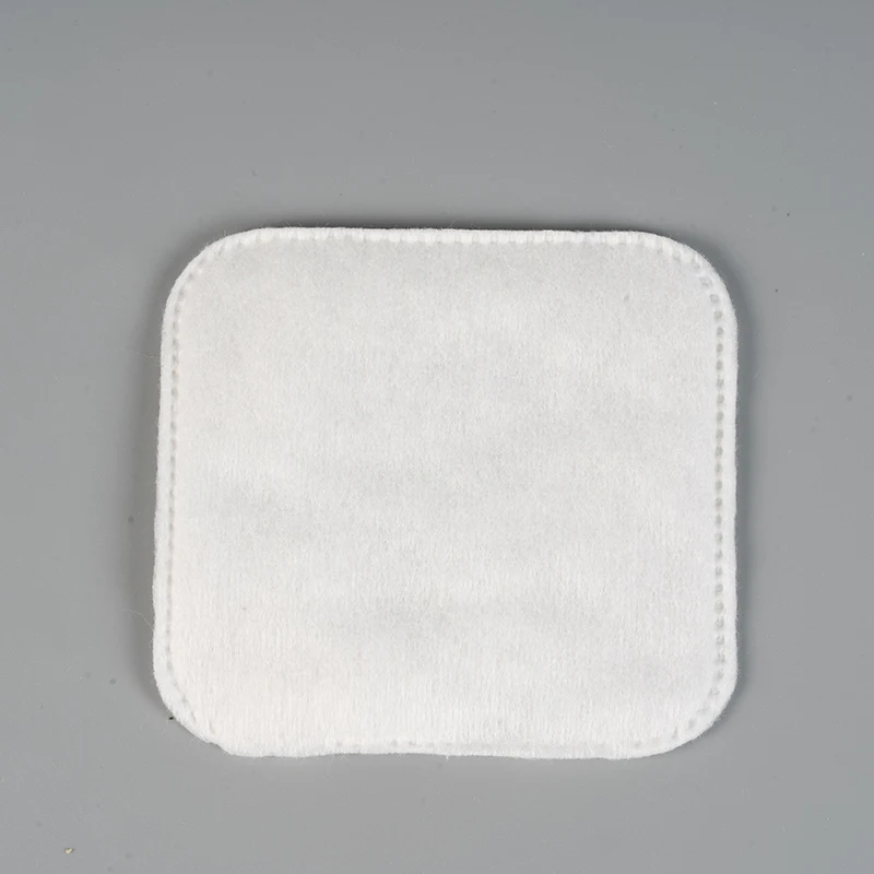 Двусторонние косметические ватные диски, 50 шт., квадратные одноразовые диски для снятия макияжа