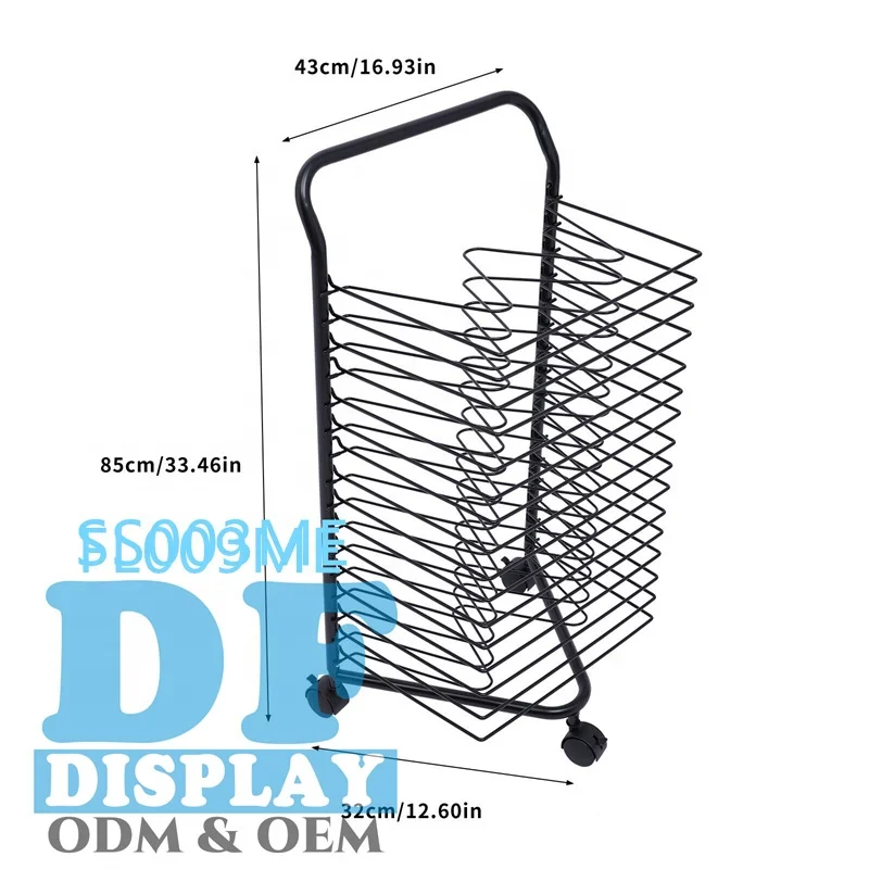 Art Drying Rack Classroom Paint Drying Rack Metal for Classroom Painting Crafts Art Drying Rack Wire With Wheels
