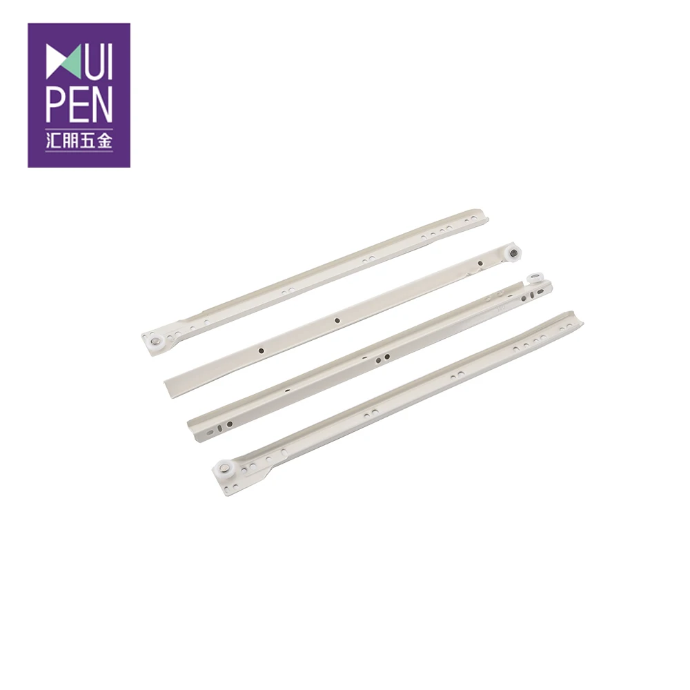 Powder coating Kitchen Cabinet Drawer Slide Channel Drawer Slides Soft Close Push To Open  self closed roller runner
