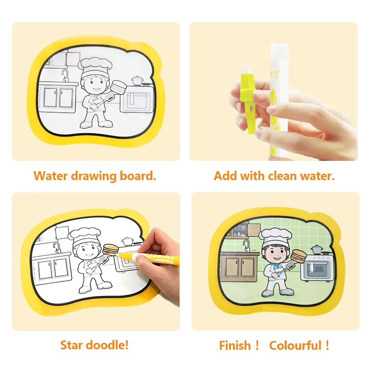 Fun 2 Learn 2 in 1 Aqua Doodle Board and Magnetic Drawing Board Toy STEAM Preschool Learning Toy Educational