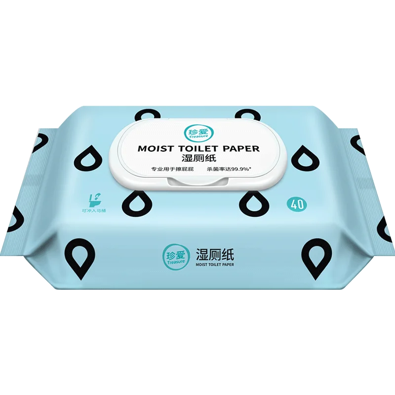 
Treasure AB22 Plant-Made Material Wet Wipes Safe For Sewer Flushable Toilet Wipes Perfect For Travel, Outdoor Activity, Home Use 
