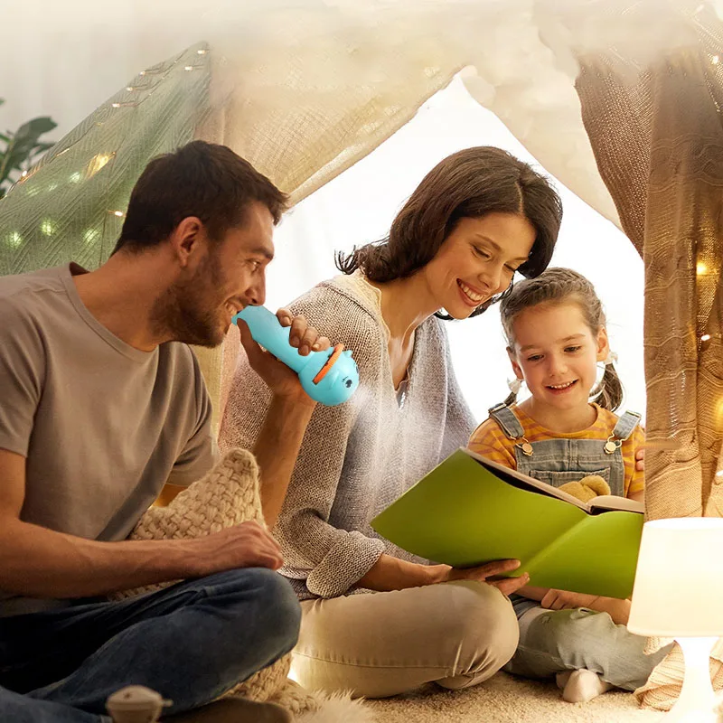 Baby Sleeping Book Flashlight Projector Torch Lamp Toy Early Education Toy for Kid Holiday Birthday Xmas Gift Light Up Toy