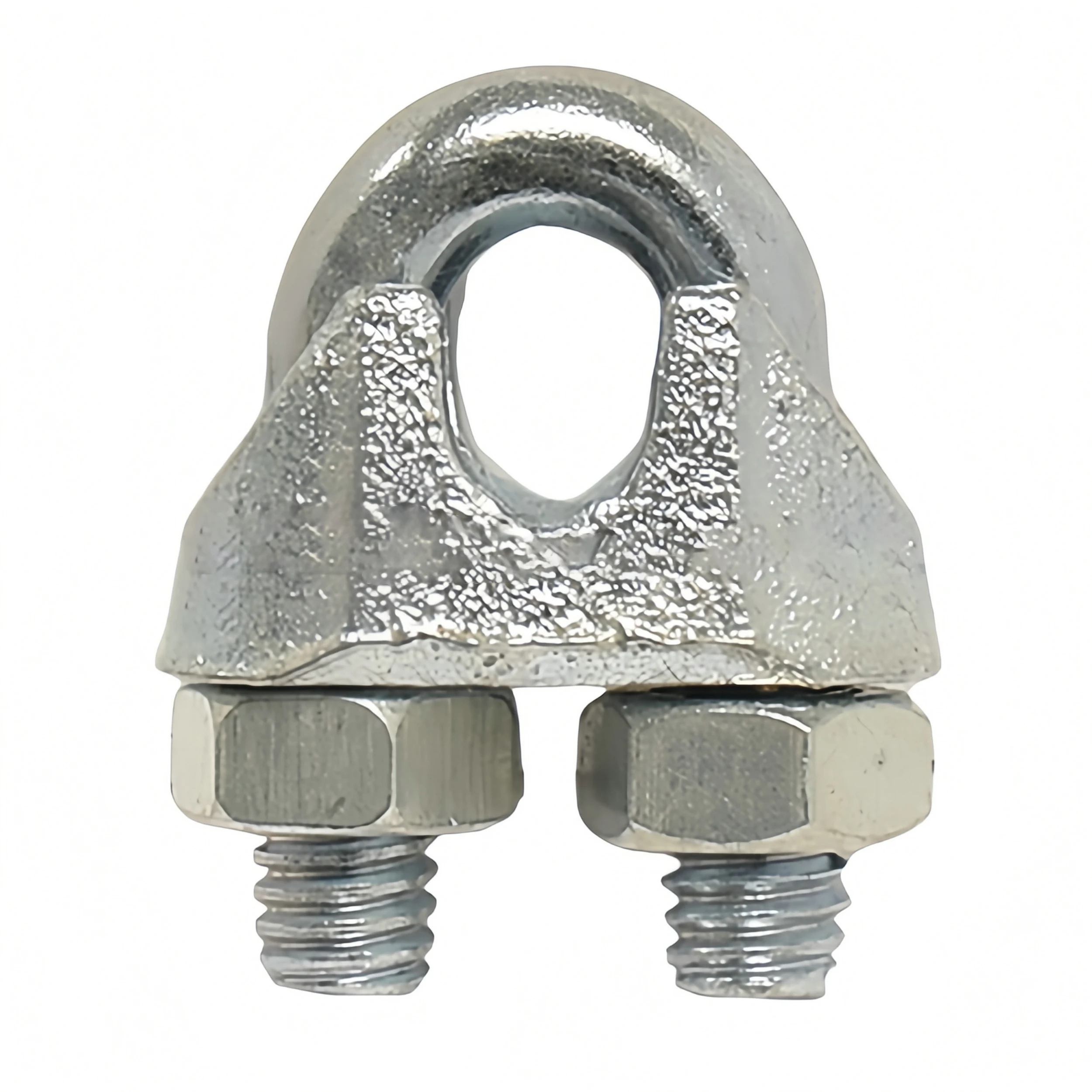 Customized Malleable Steel Wire Rope Clips DIN 741 Cable Clamp with Hot Dip Galvanizing Finish Zinc Coated