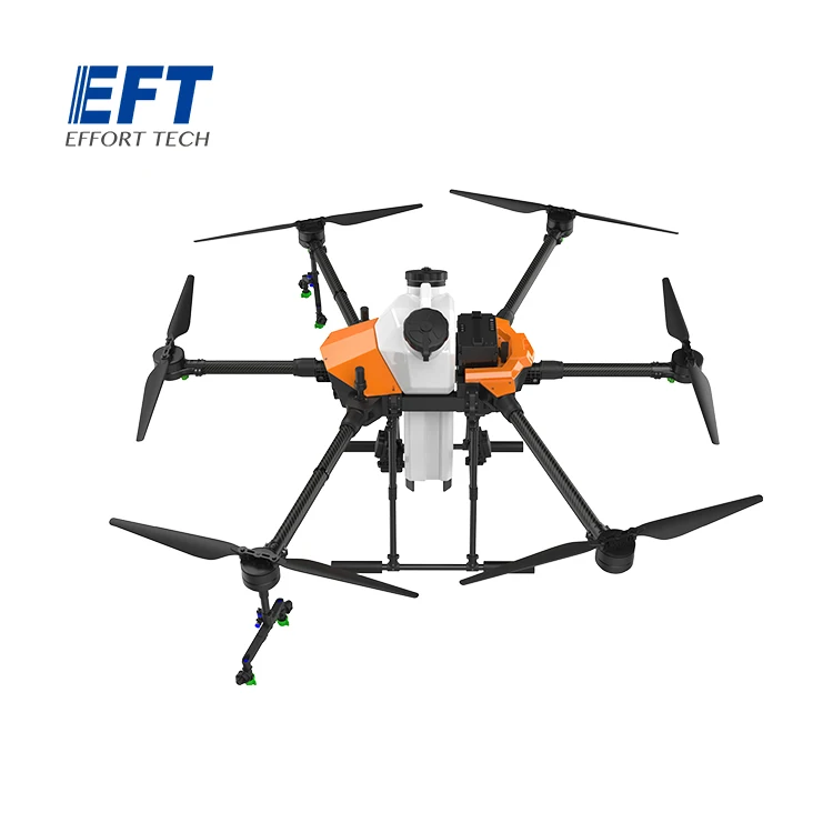 EFT new G616 6 axis 16L 16KG agricultural spray drone frame kit brushless sprayJIYI K++  Skydroid h12  Spray System X8 Power Sys